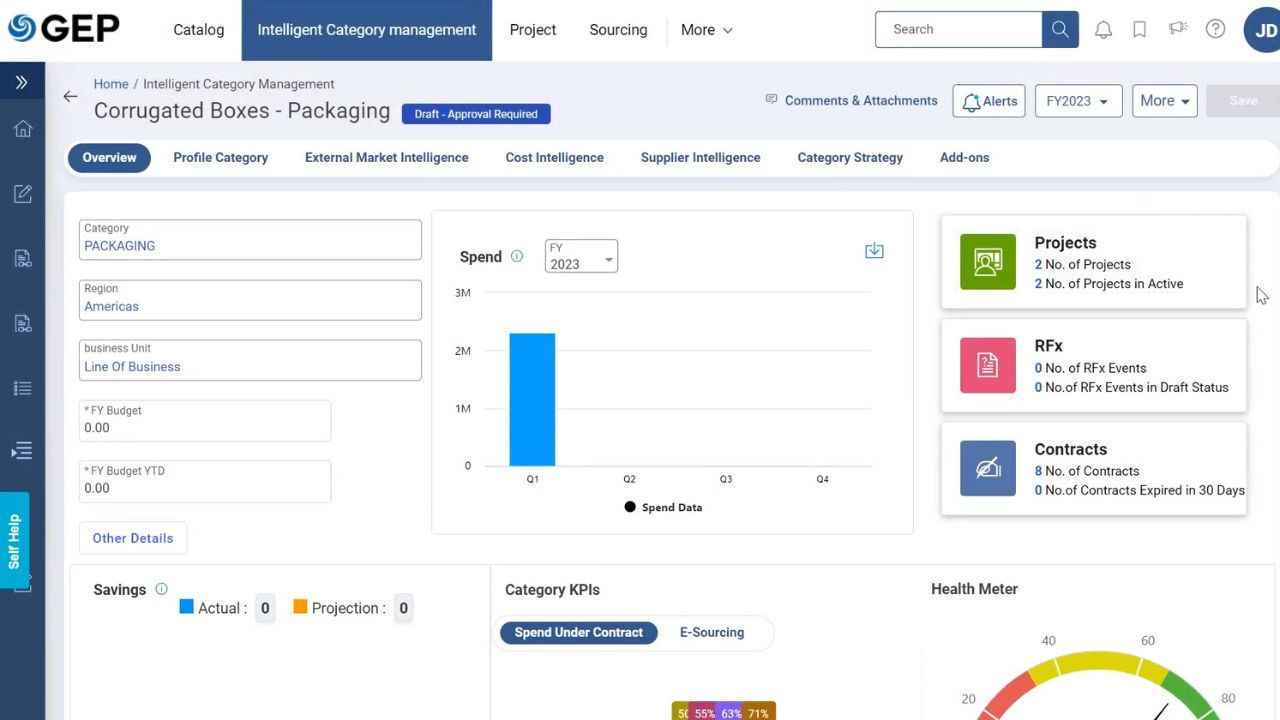 GEP QUANTUM INTELLIGENCE Category Management preview 1