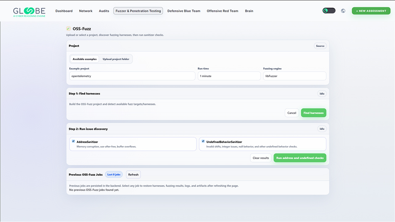 Gl00be AI Cyber Reasoning and Generative Defense Engine preview 4