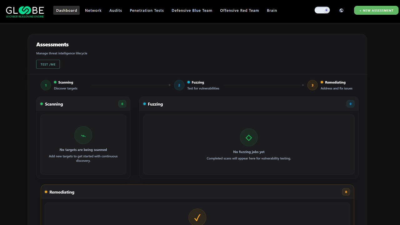 Gl00be AI Cyber Reasoning and Generative Defense Engine preview 2