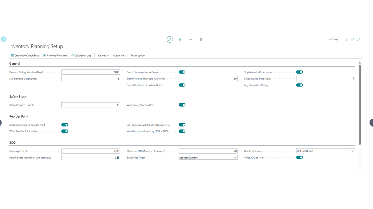 Inventory Planning preview 2
