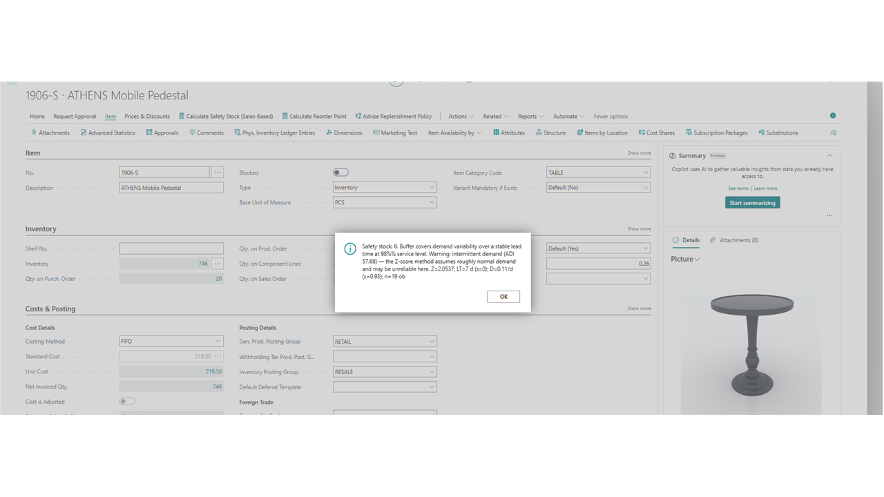 Inventory Planning preview 5
