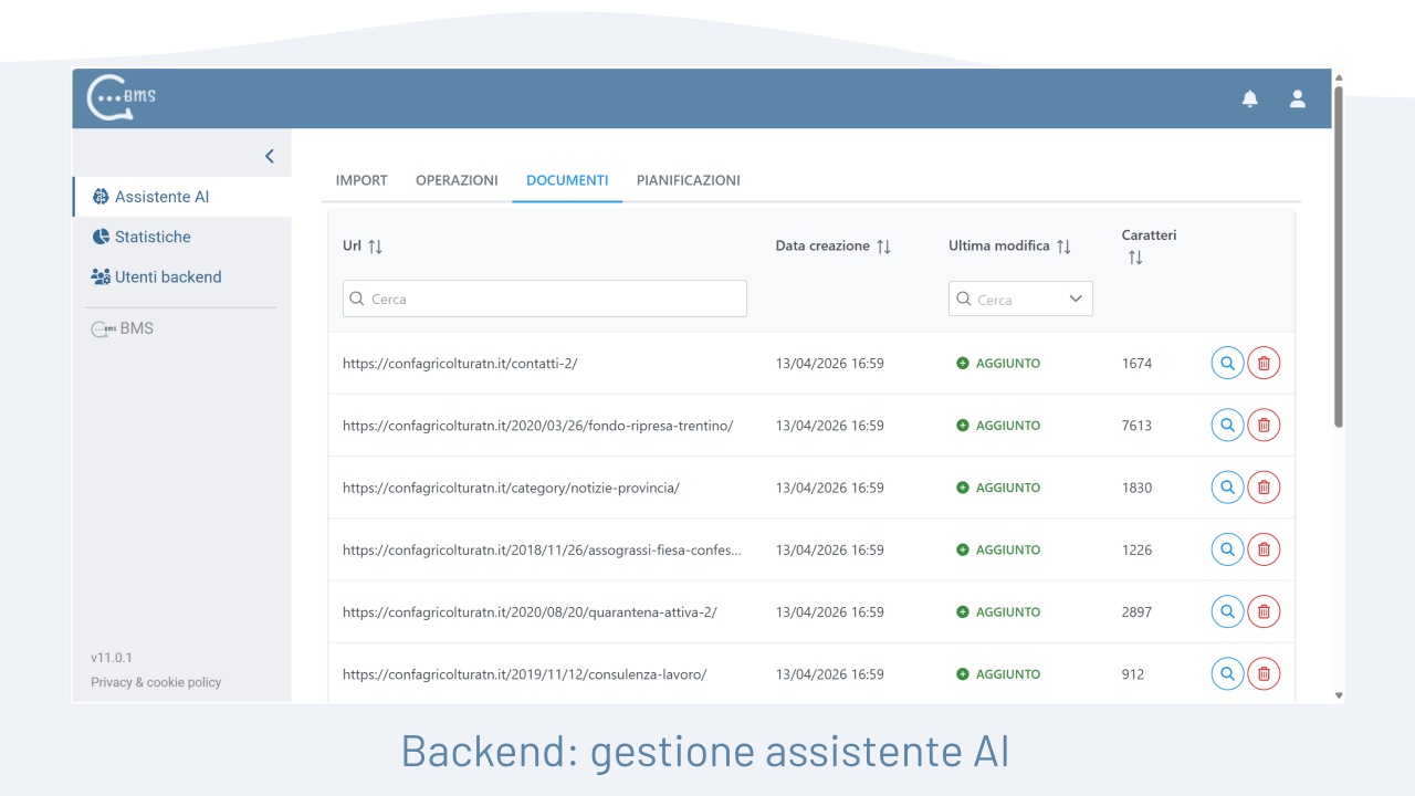 BMS AI | Bot Management System Versioni AI preview 1