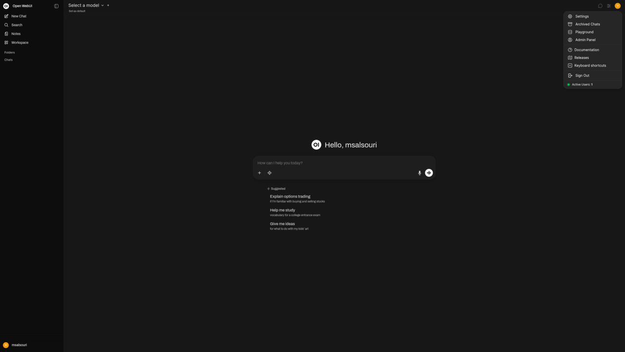 Ollama with OpenWebUI on Ubuntu 24.04 LTS preview 2