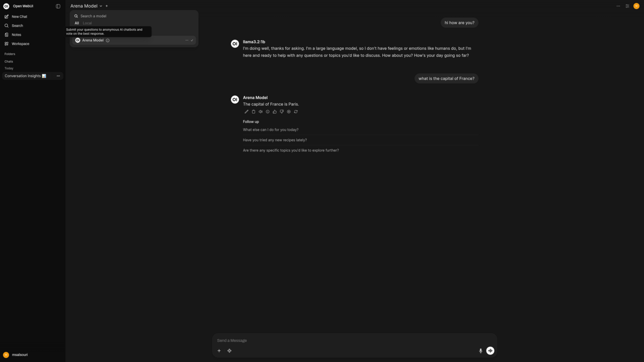 Ollama with OpenWebUI on Ubuntu 24.04 LTS preview 5