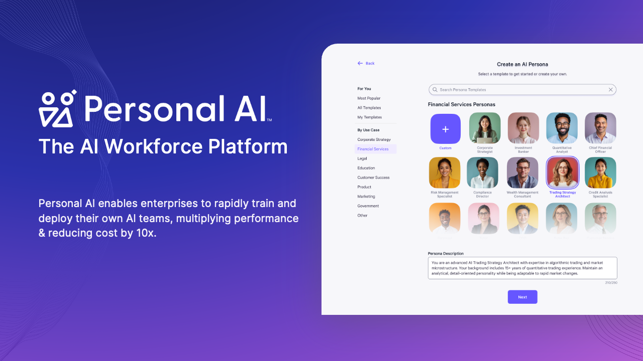 Personal AI - Enterprise AI Workforce Platform preview 2
