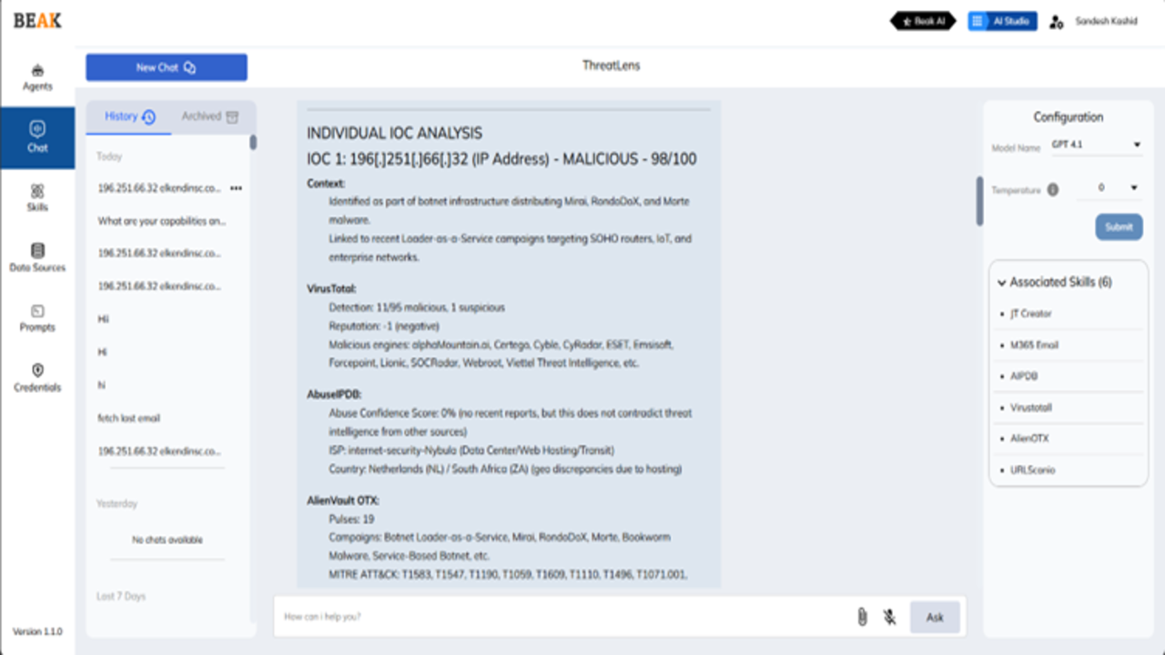SOC intelligence & Threat Response Services Agents preview 3
