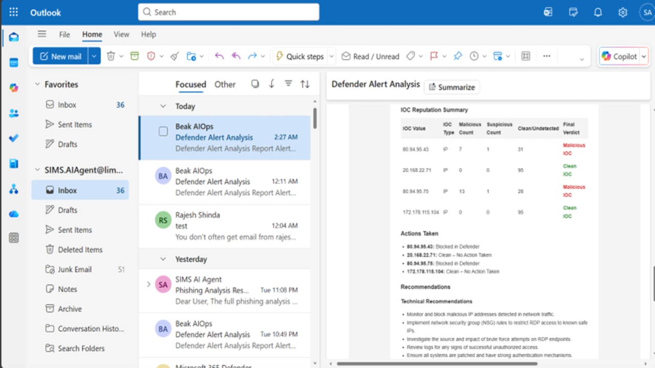 SOC intelligence & Threat Response Services Agents preview 2
