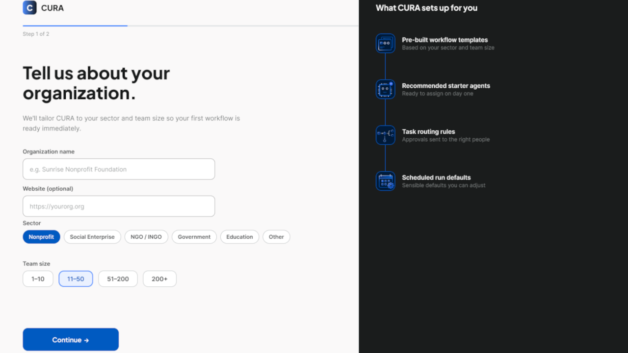 Cura | Agentic Workforce Platform for Governed AI Operations on Microsoft 365 and Azure preview 2