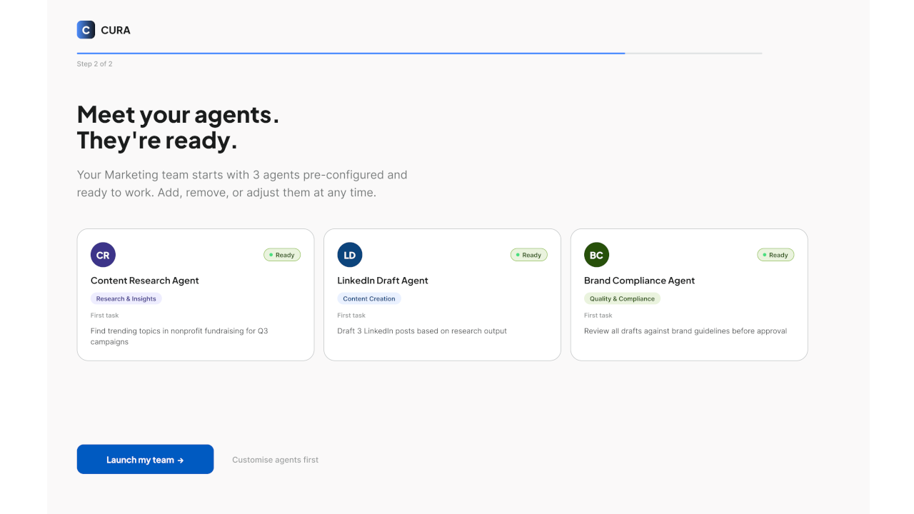 Cura | Agentic Workforce Platform for Governed AI Operations on Microsoft 365 and Azure preview 3