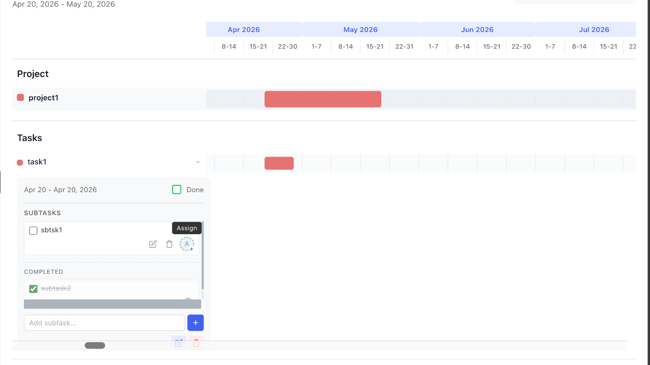 Project Planner preview 3