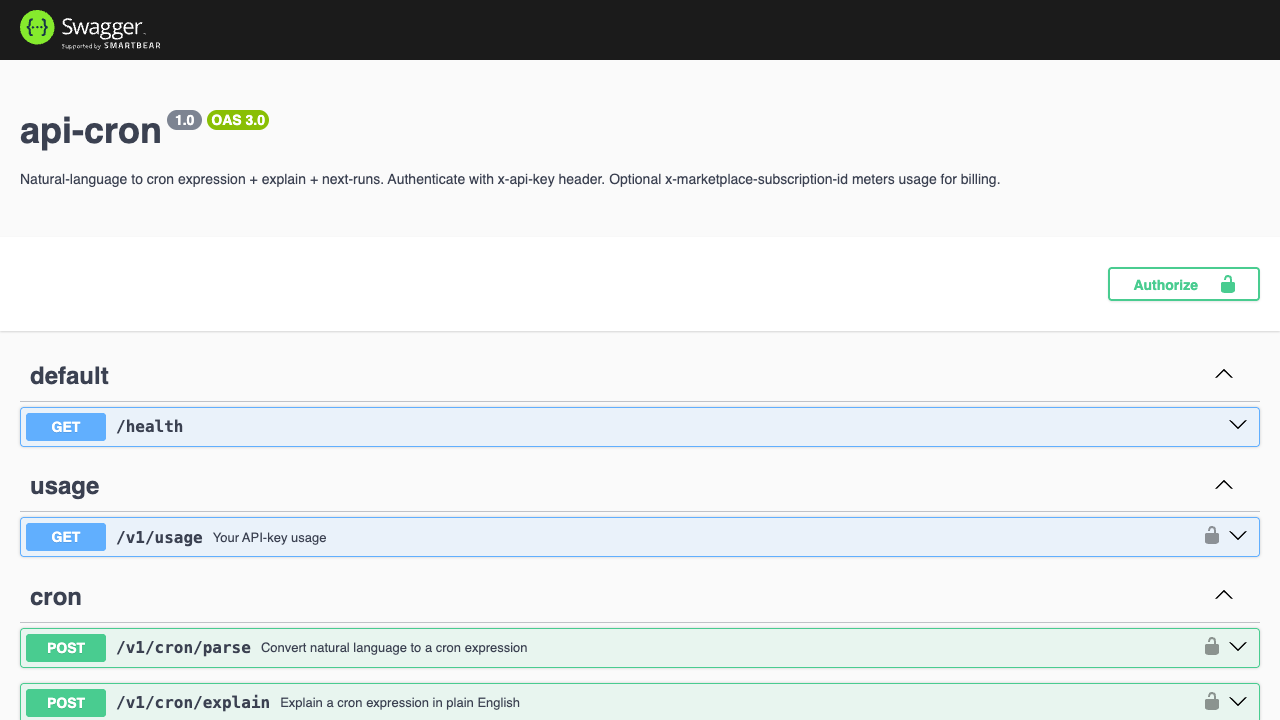 Cron Expression API preview 1
