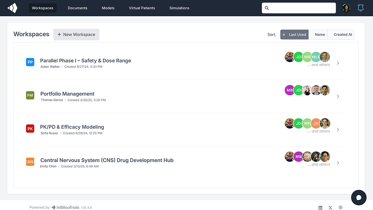 InSilicoTrials Platform preview 2