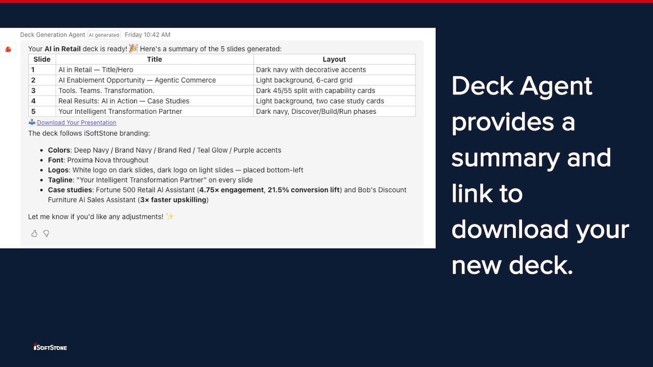 iSoftStone Presentation Agent 1.0.9 preview 3