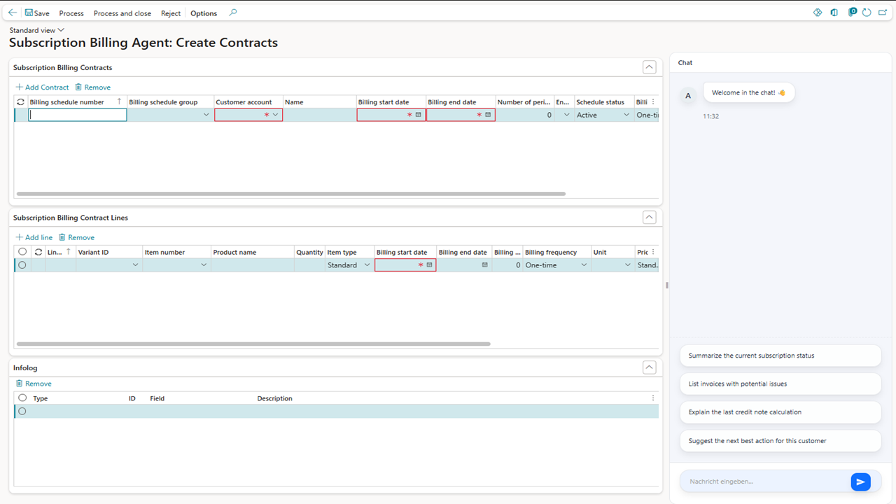 ITVT Subscription Billing Agent for Microsoft Dynamics 365 FSCM preview 1