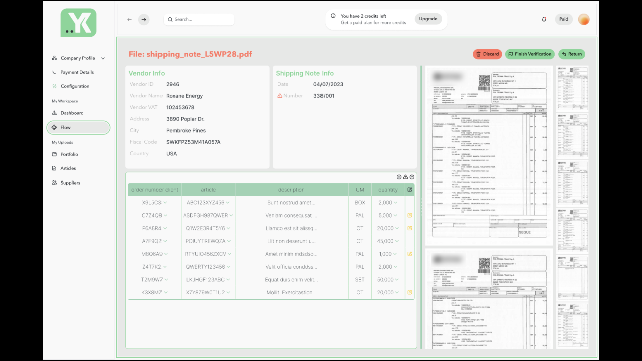 WhyKey - Automated Shipping Note Processing for Manufacturers preview 1