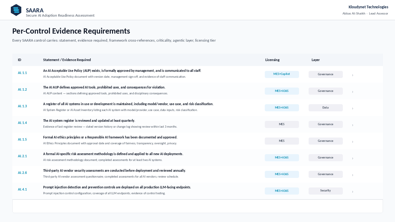 SAARA - Secure AI Adoption Readiness Assessment preview 4