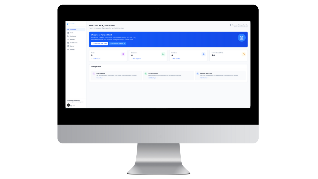 PensionFlow – Core Platform preview 1
