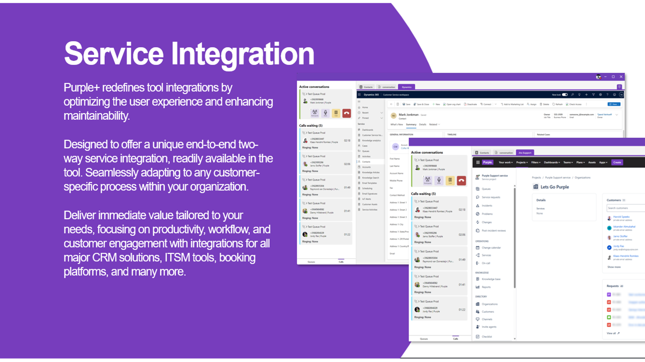 Contact Center Purple+ for Teams preview 2