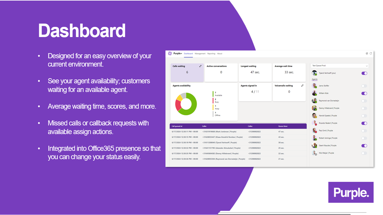 Contact Center Purple+ for Teams preview 4