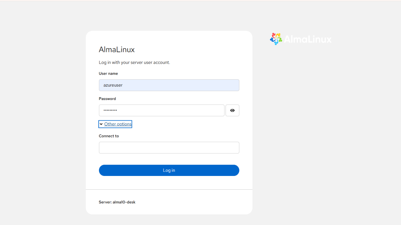 Alma Linux 10 on Azure Optimized with Cockpit & Local AI Assistant preview 2