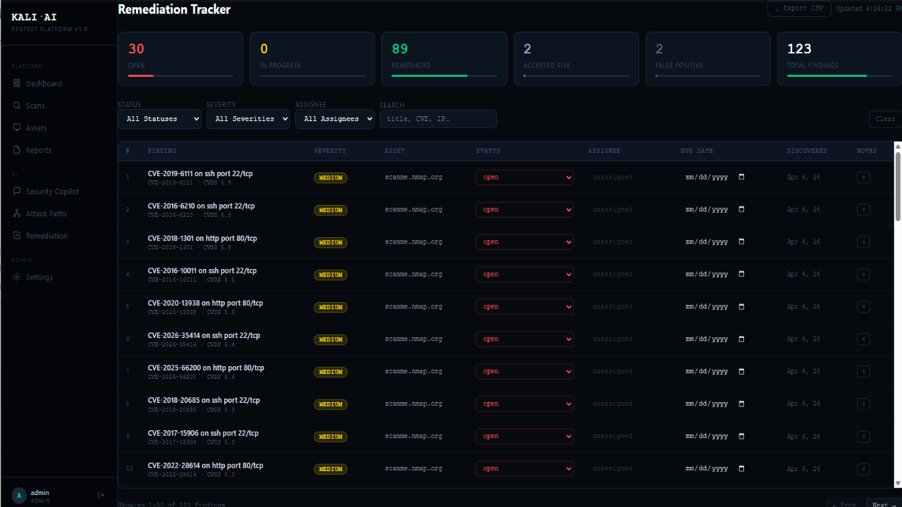 Kali AI v2 — Autonomous Penetration Testing Platform preview 5