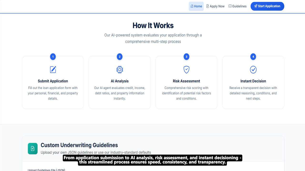 MAQ Software Loan Underwriting Agent preview 2