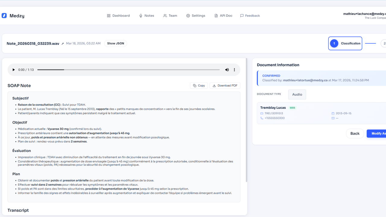 Medzy Clarity (AI Document Classifier) preview 4