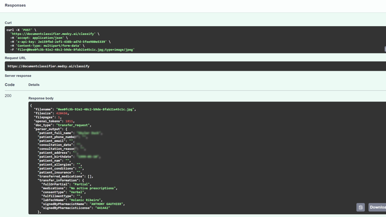 Medzy Clarity (AI Document Classifier) preview 1