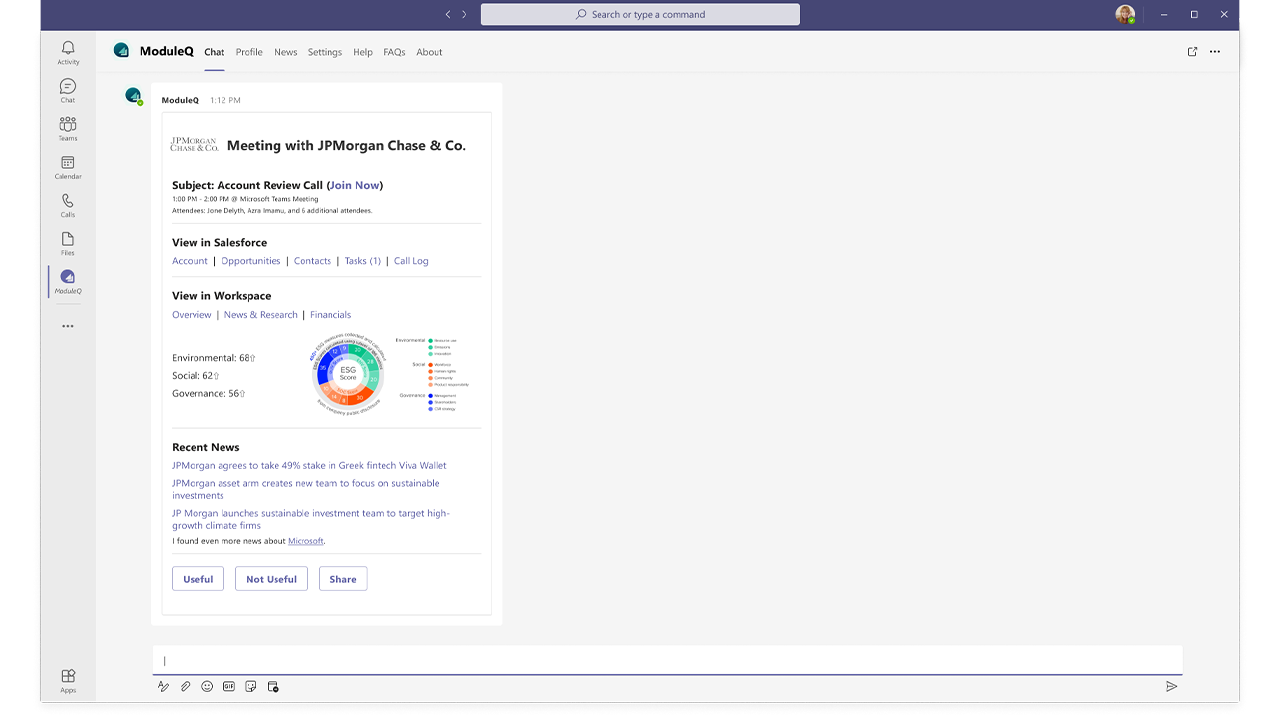 ModuleQ: AI Insights in Microsoft Teams preview 3