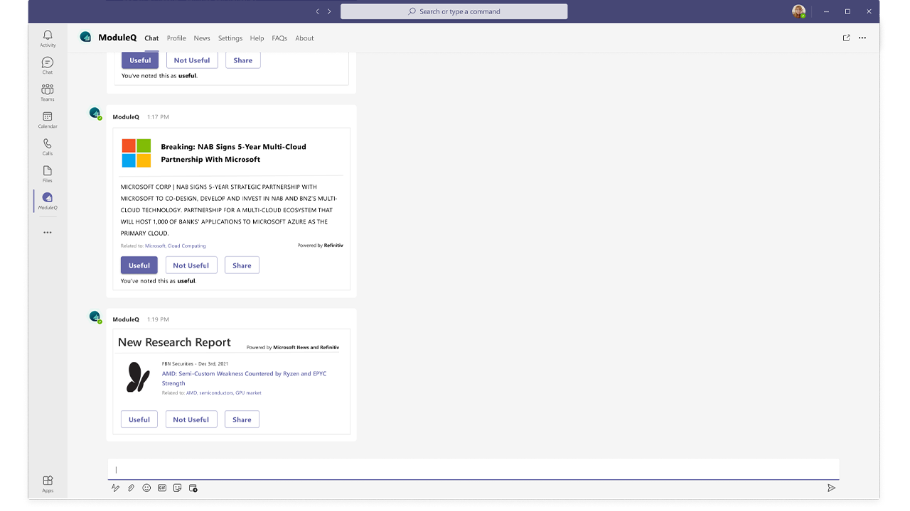 ModuleQ: AI Insights in Microsoft Teams preview 5