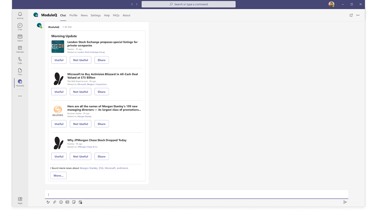 ModuleQ: AI Insights in Microsoft Teams preview 2