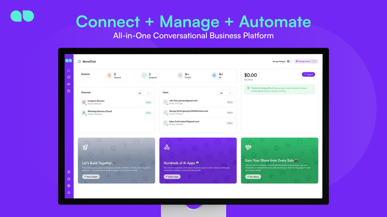 MonoChat SaaS preview 1