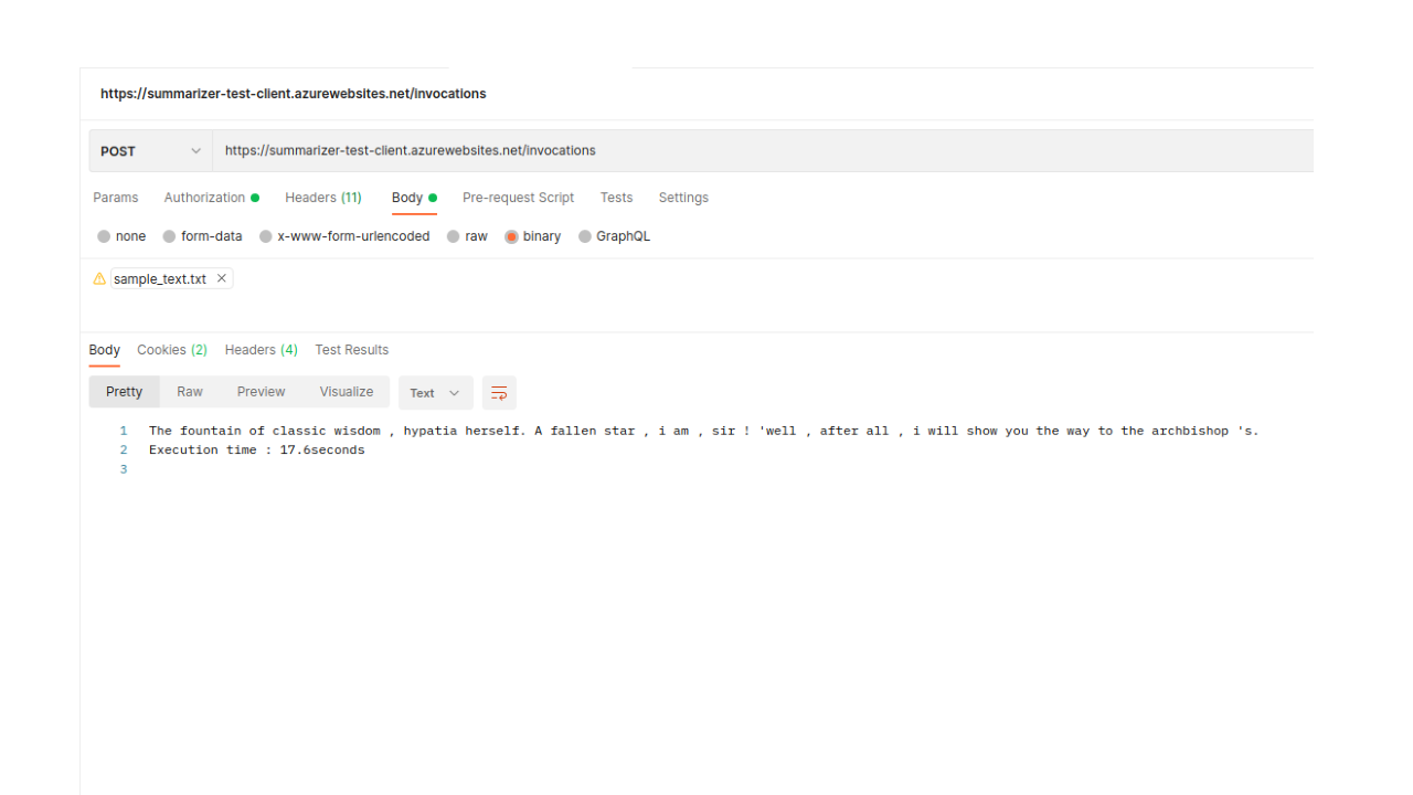 Mphasis DeepInsights Text Summarizer preview 3