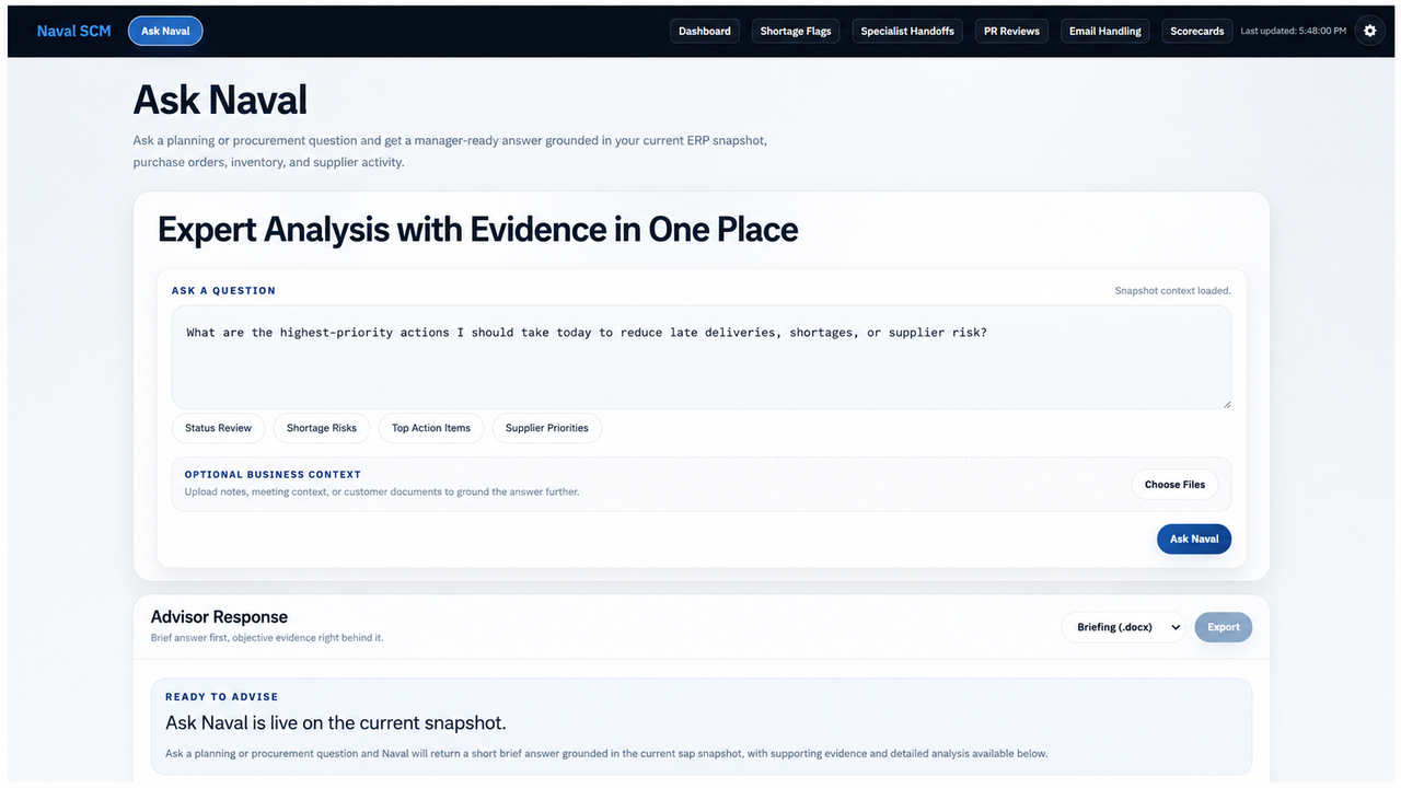 Naval SCM for Business Central preview 3