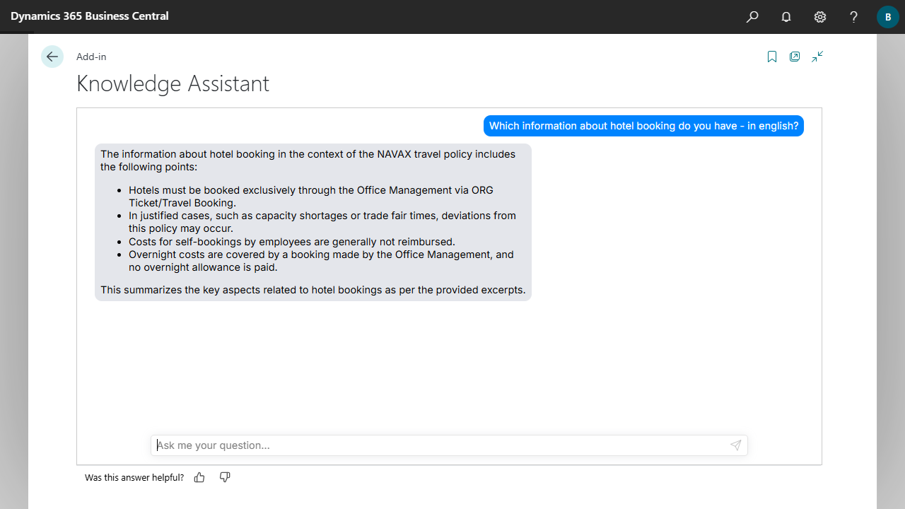 NAVAX Knowledge Assistant preview 1