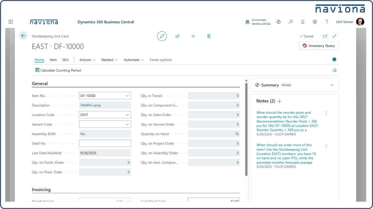 Naviona Copilot Inventory Queries preview 4