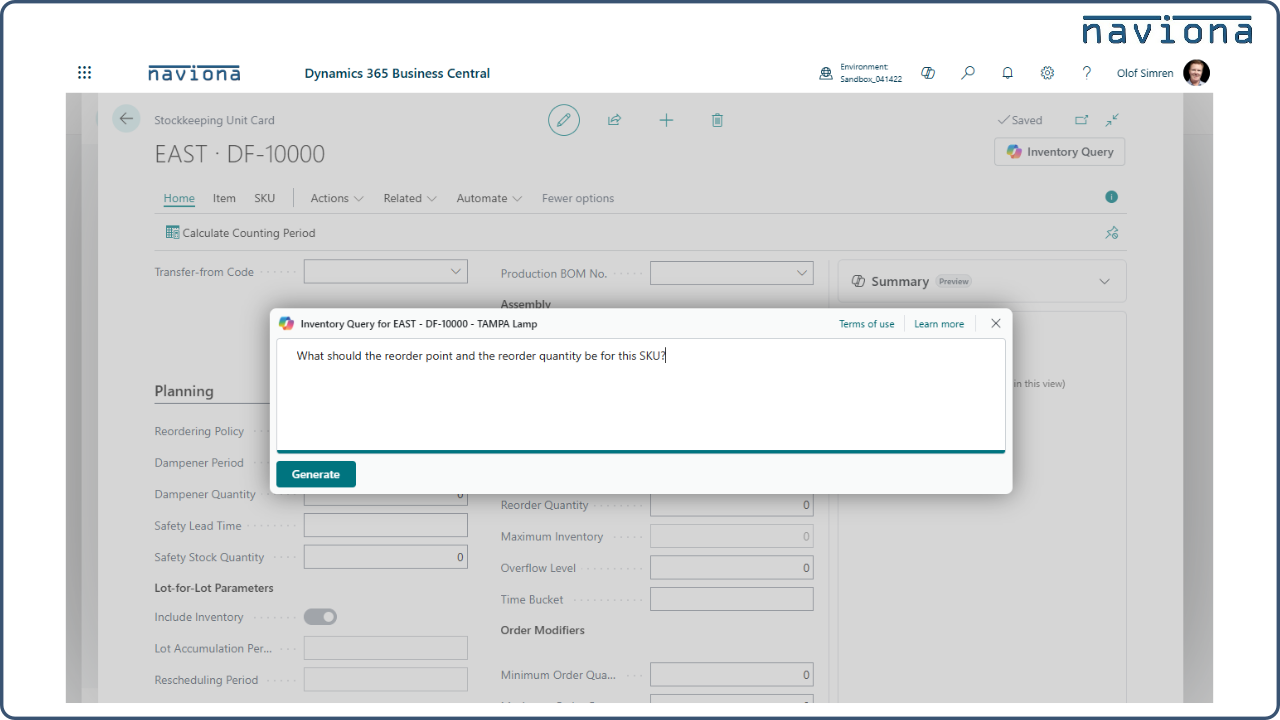 Naviona Copilot Inventory Queries preview 1
