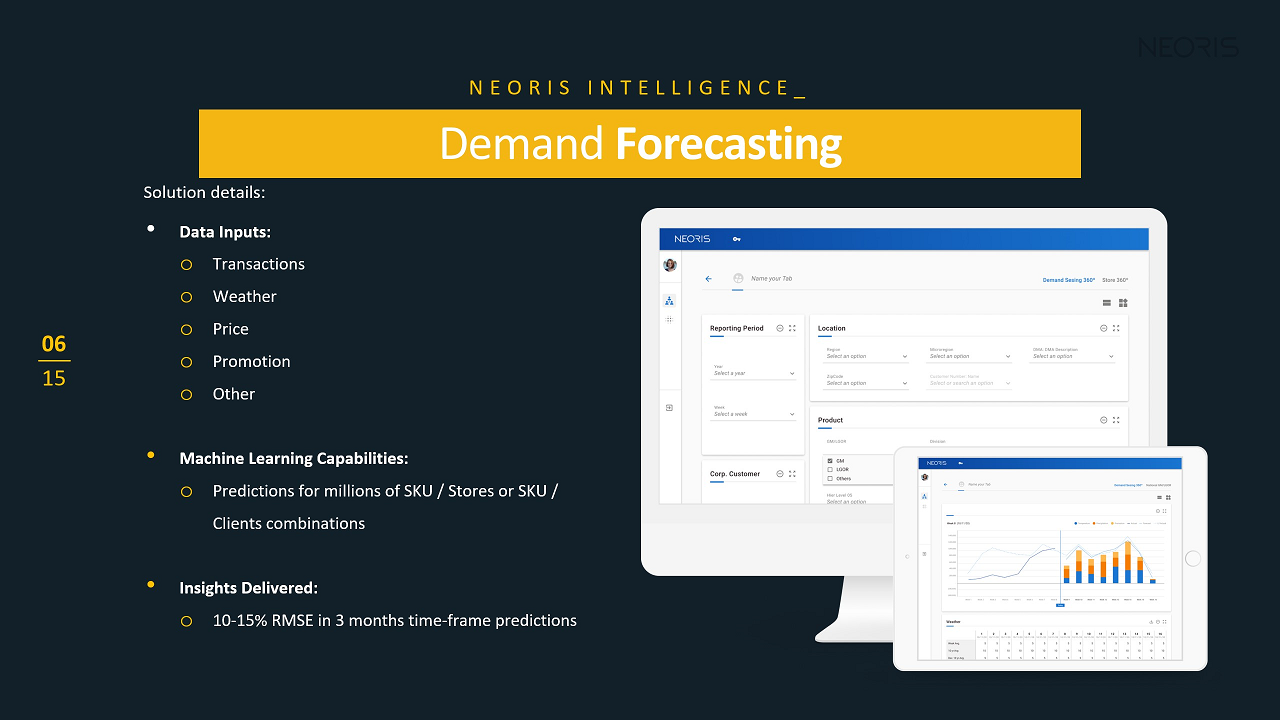 NEORIS Intelligence - Demand Forecasting preview 2