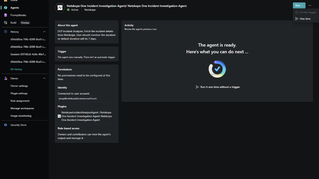 Netskope One Incident Investigation Agent preview 2
