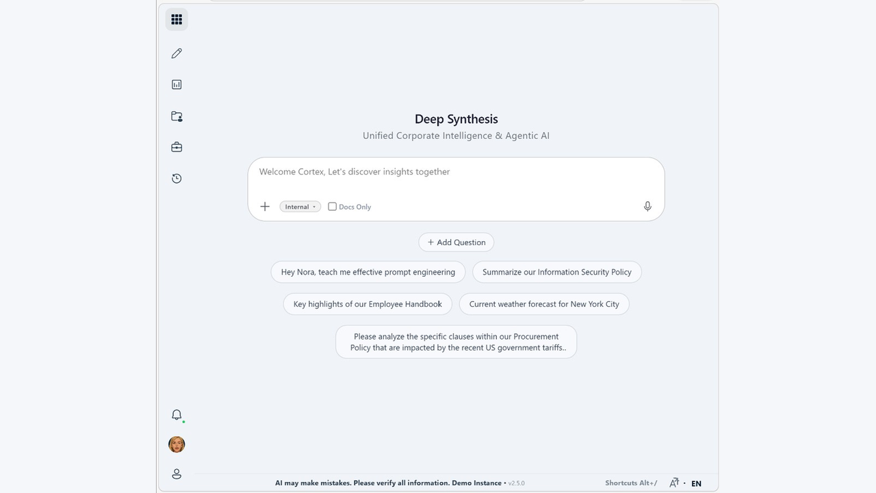 Deep Synthesis — Enterprise Agentic AI Platform preview 1