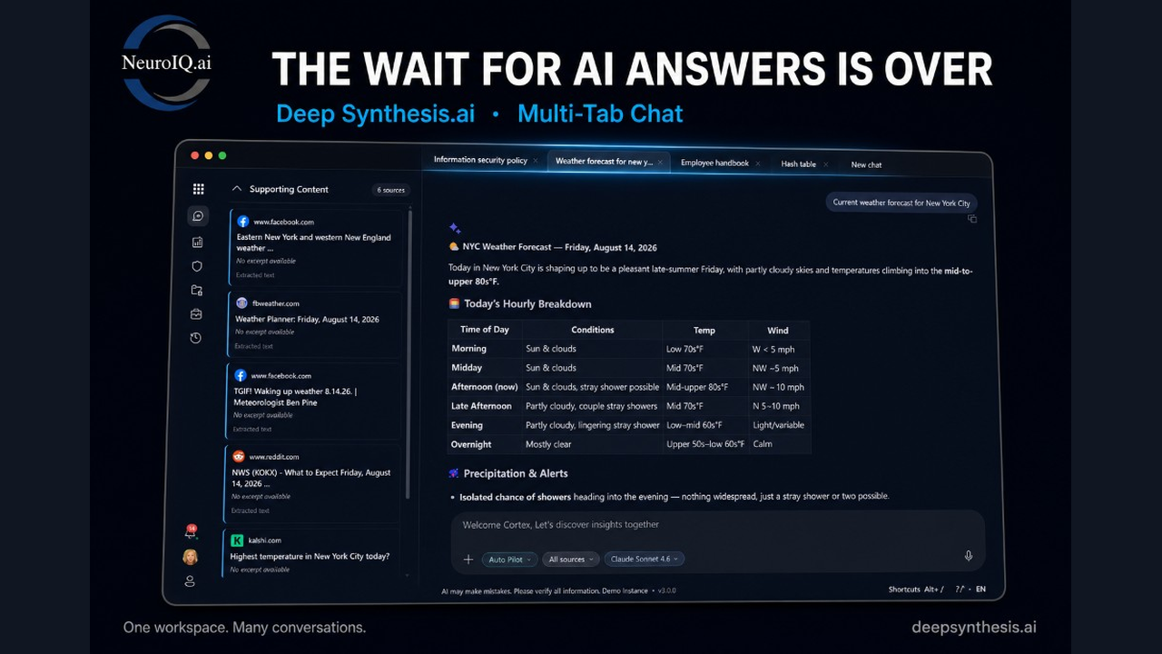 Deep Synthesis — Enterprise Agentic AI Platform preview 5
