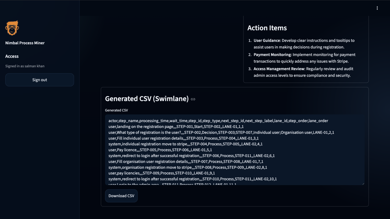 Nimbal Process Miner preview 5