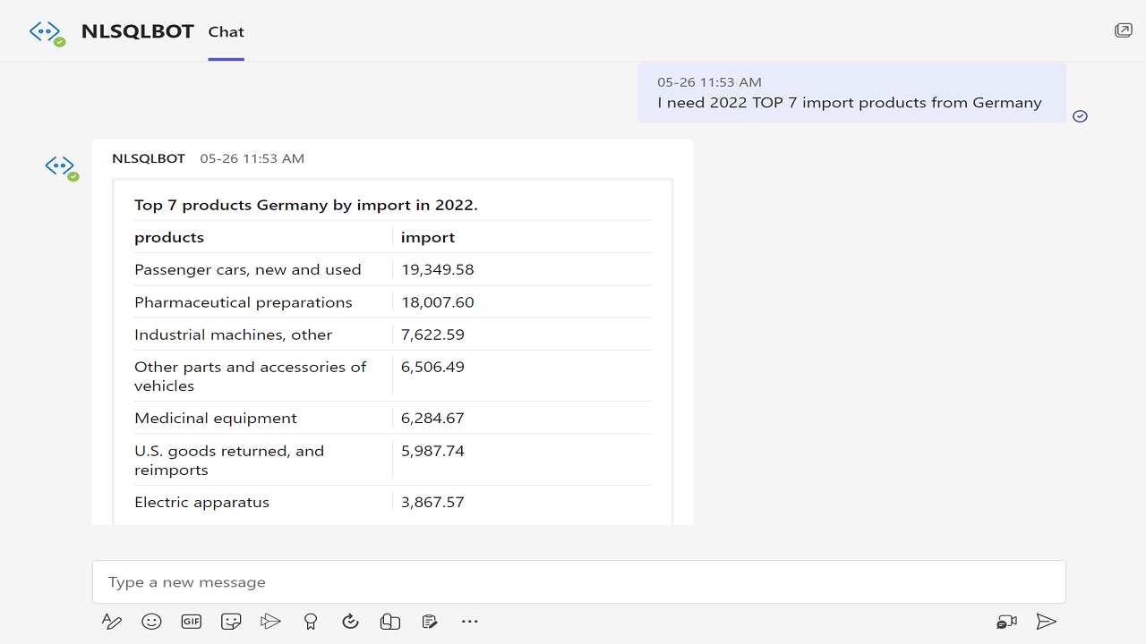 NLSQL preview 2