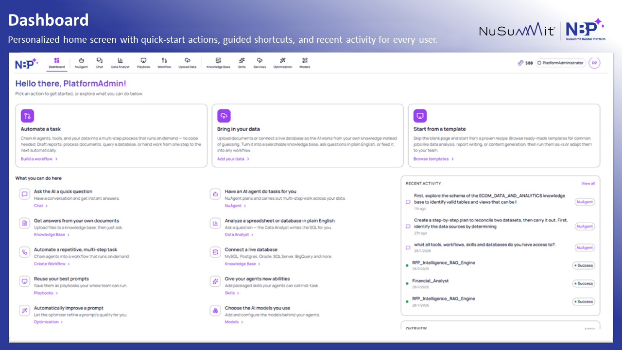 NuSummit Builder Platform preview 1