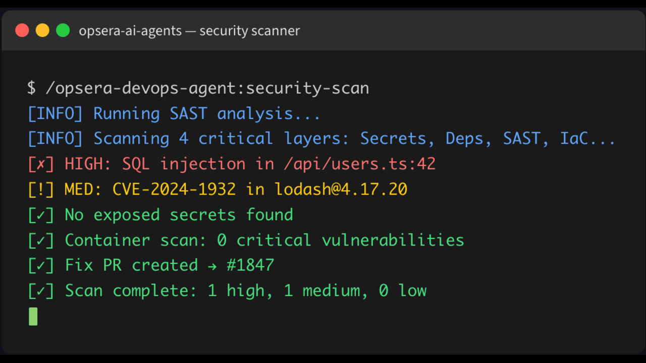 Security Scan Agent – Automated DevSecOps & Continuous Vulnerability Management preview 1