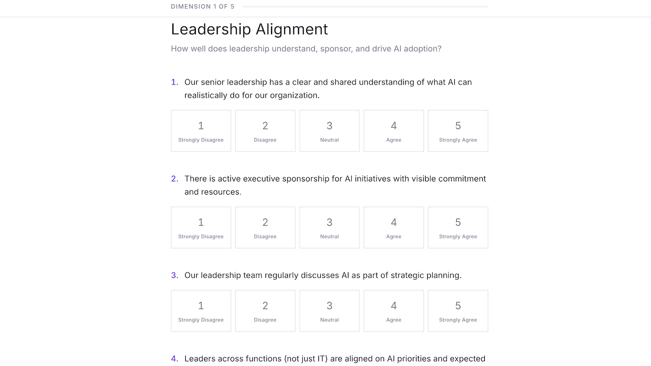 Outcomes360 AI Readiness Compass preview 2