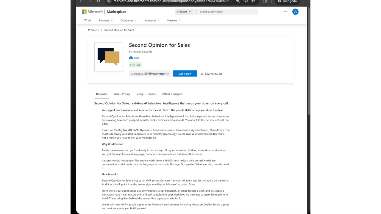 Second Opinion for Sales preview 4