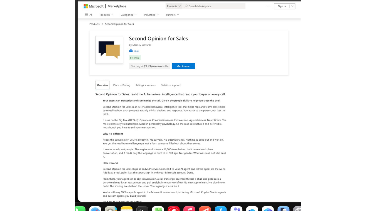 Second Opinion for Sales preview 1