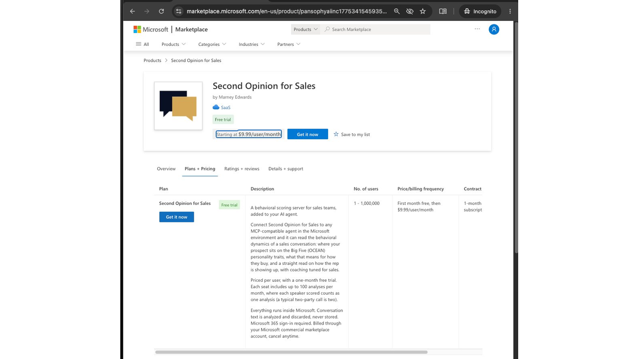 Second Opinion for Sales preview 5