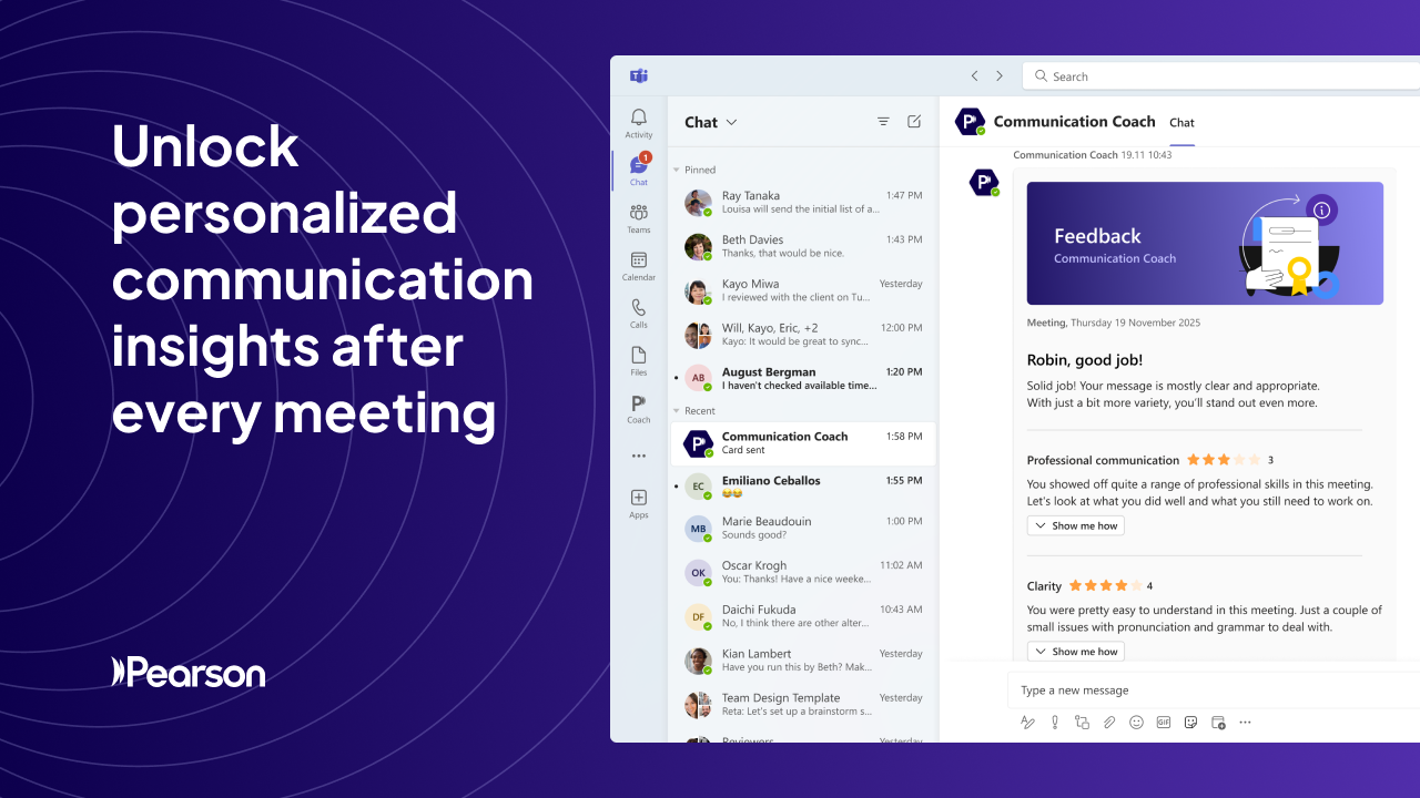 Pearson Communication Coach preview 1